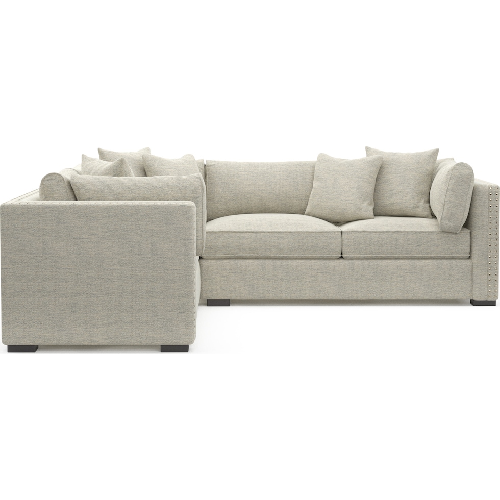 abington white sectional   
