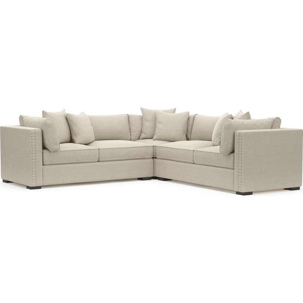 abington white sectional   