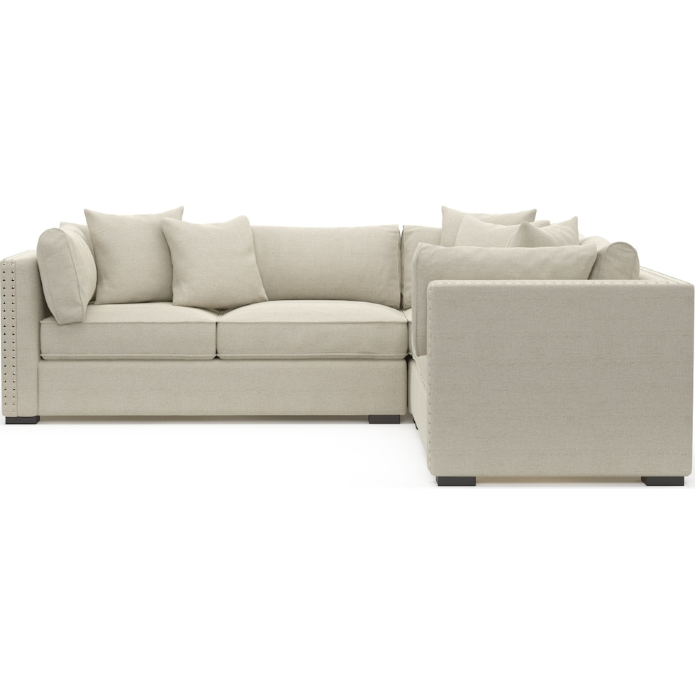 abington white sectional   