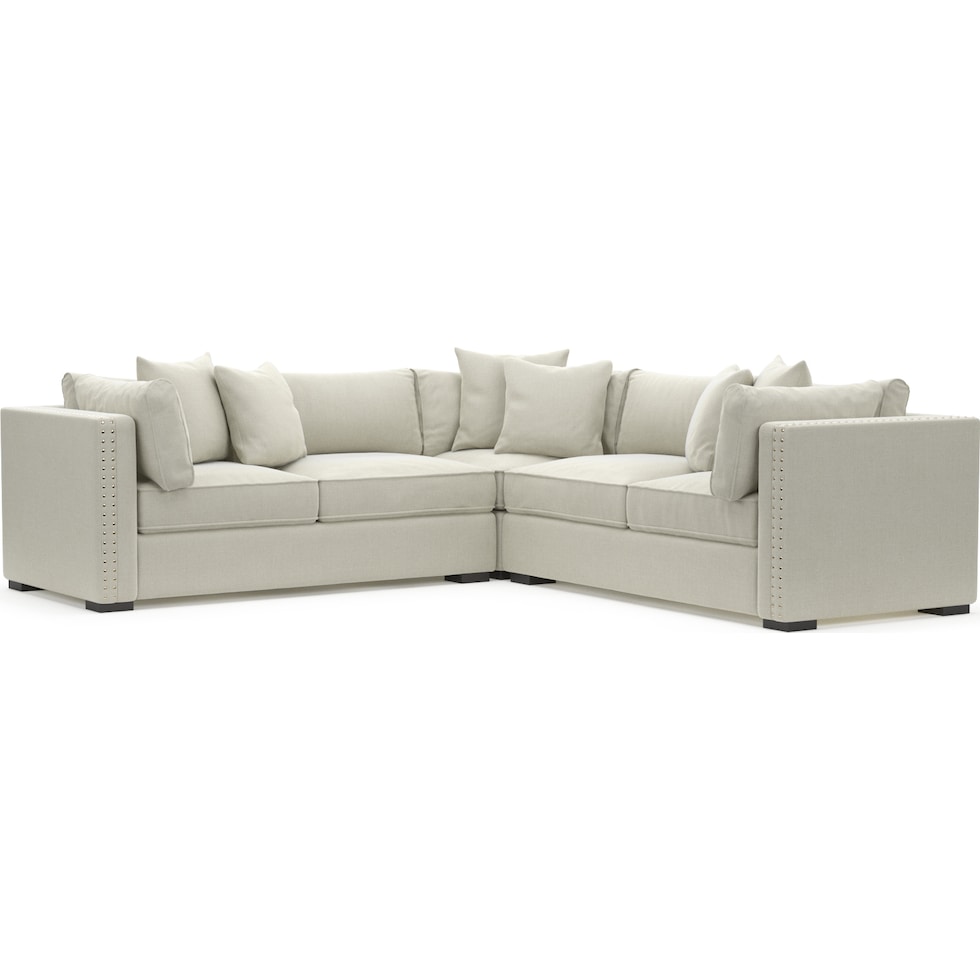 abington white sectional   