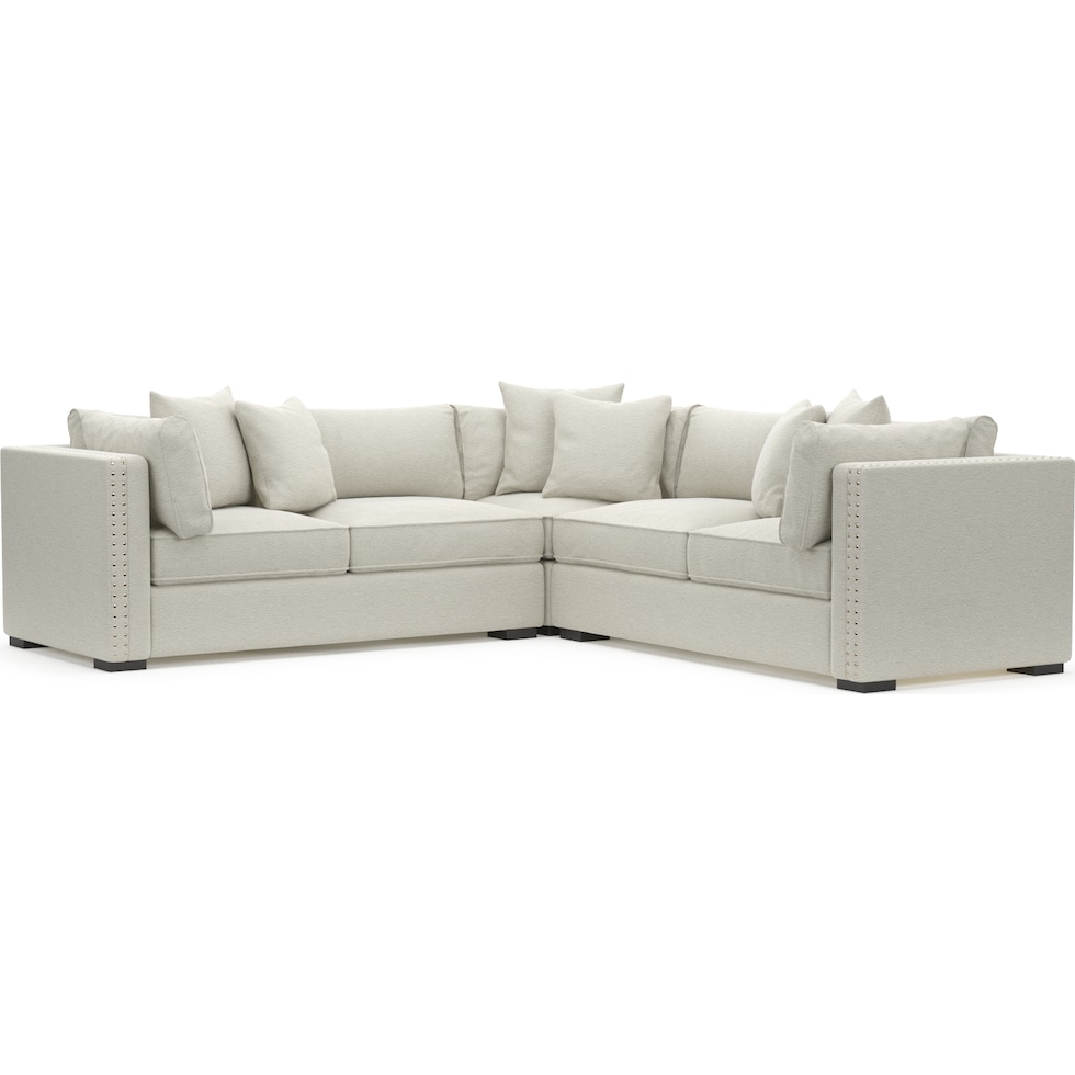 abington white sectional   