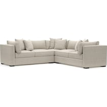 abington white sectional   
