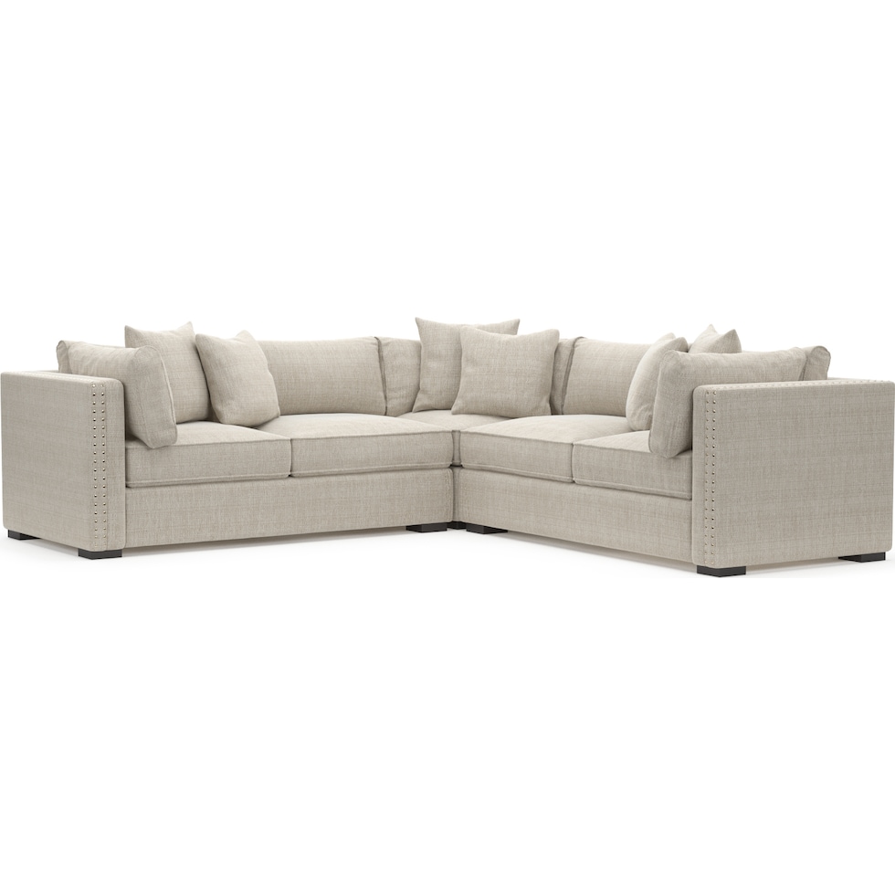 abington white sectional   