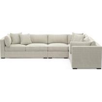 abington white sectional   