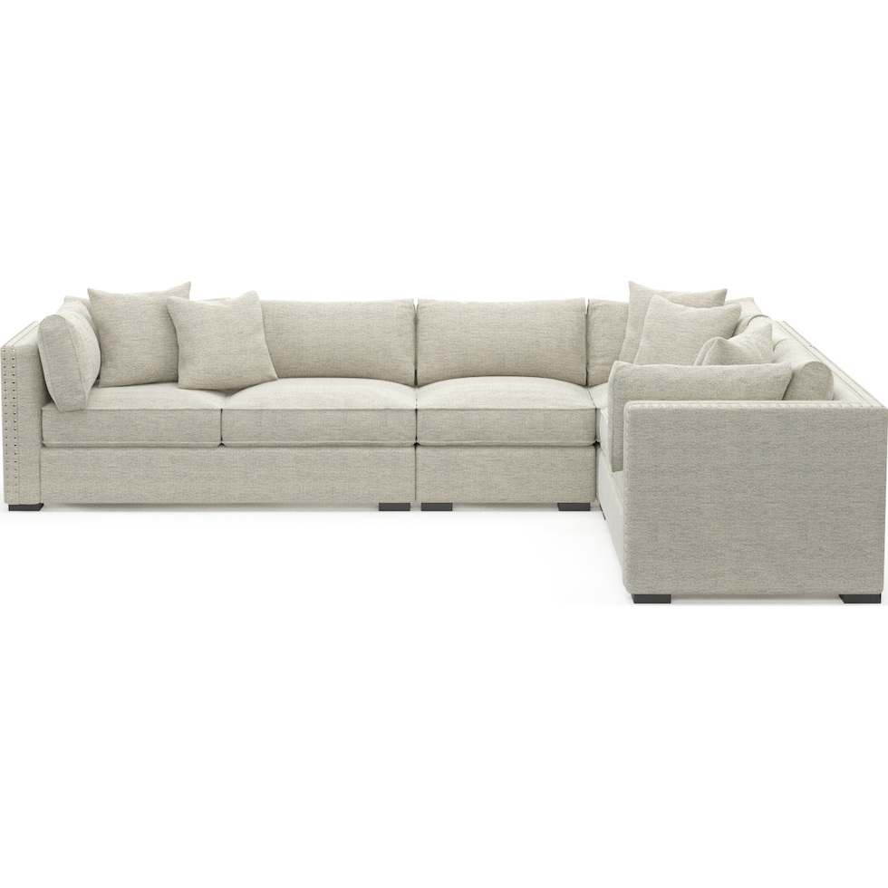 abington white sectional   