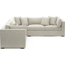 abington white sectional   