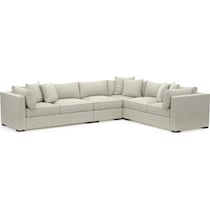 abington white sectional   