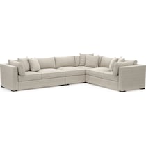 abington white sectional   