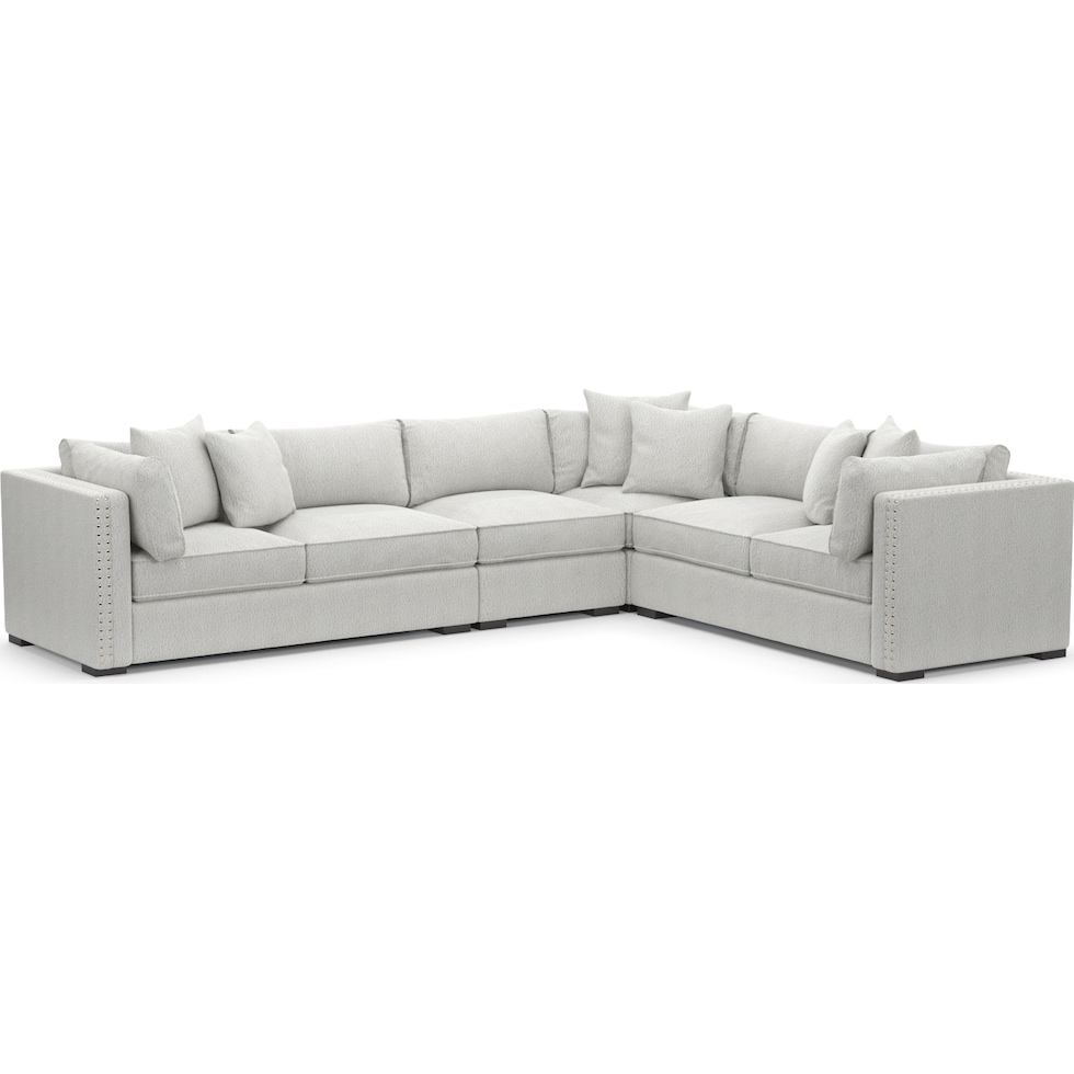 abington white sectional   