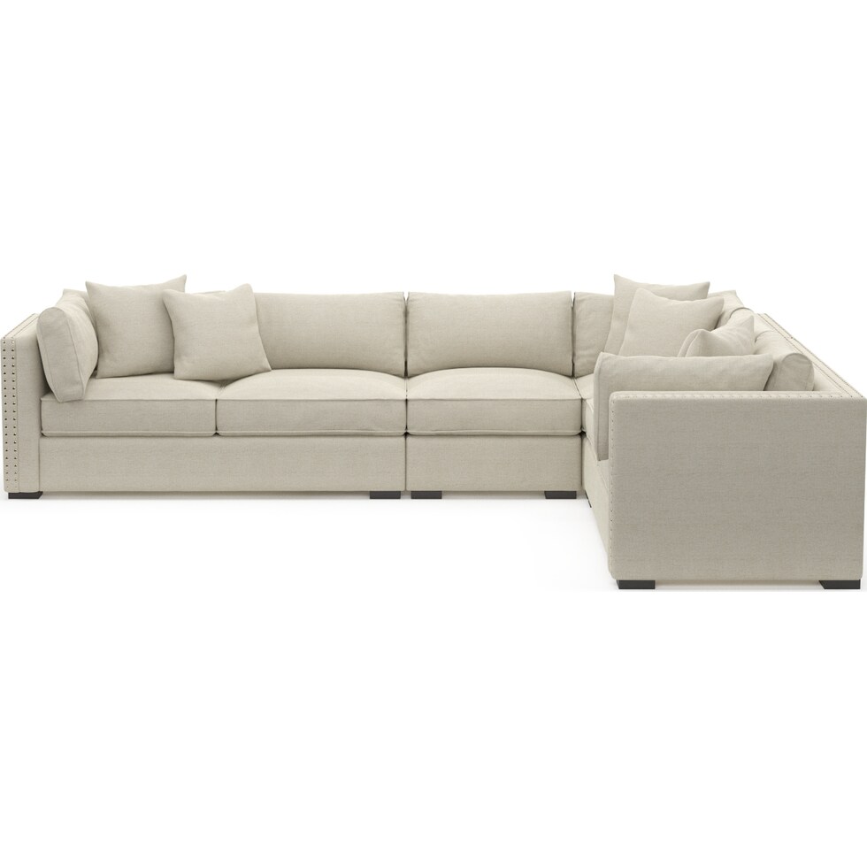 abington white sectional   