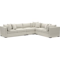 abington white sectional   