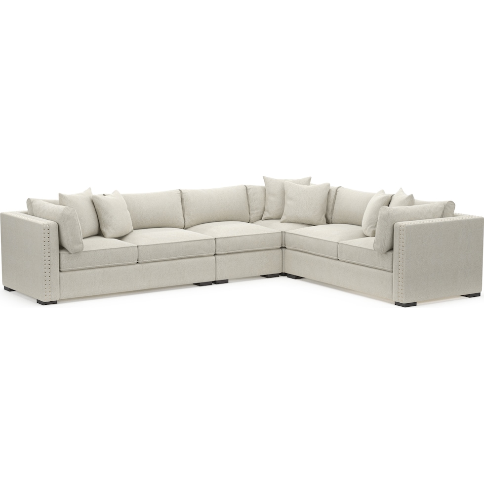 abington white sectional   