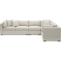 abington white sectional   