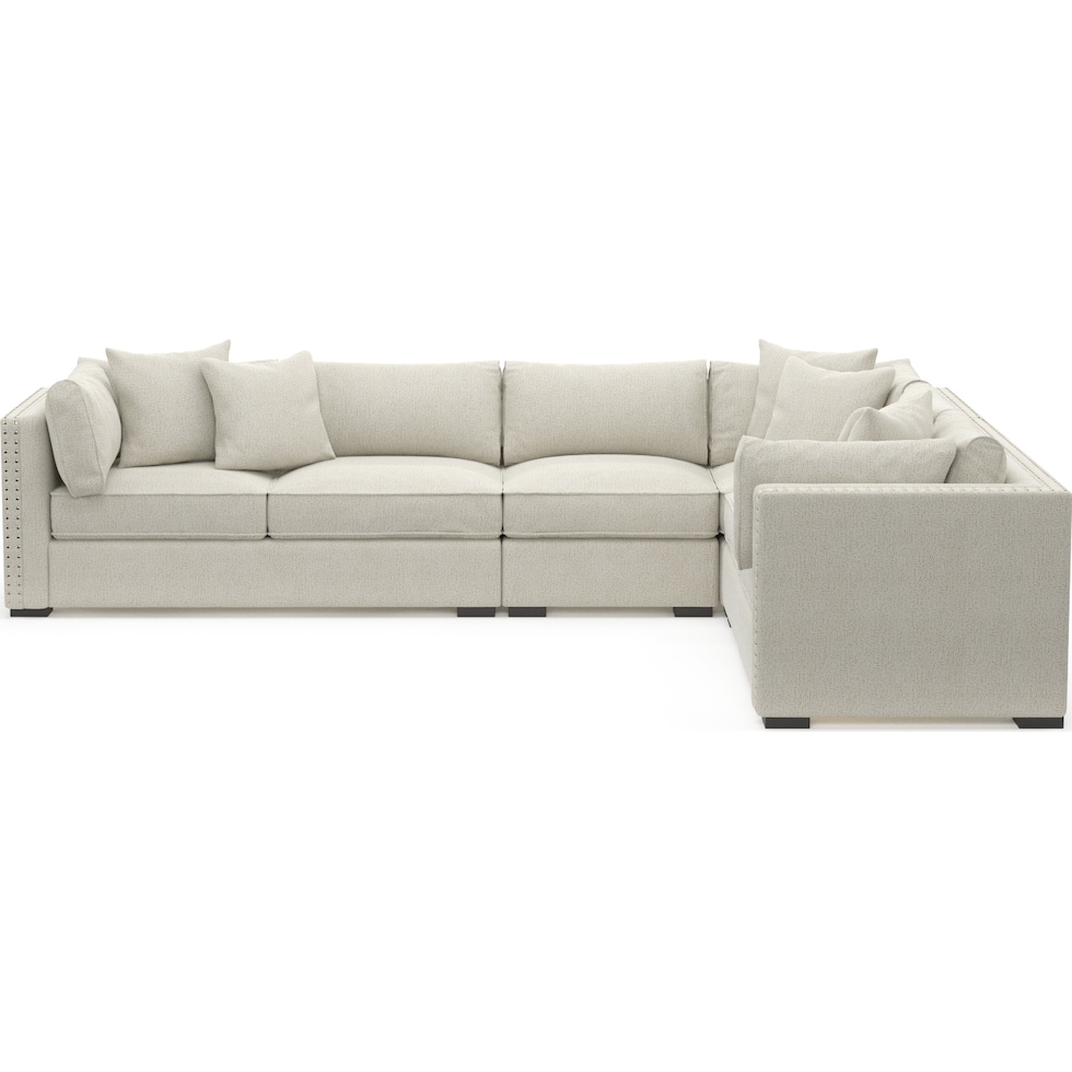 abington white sectional   