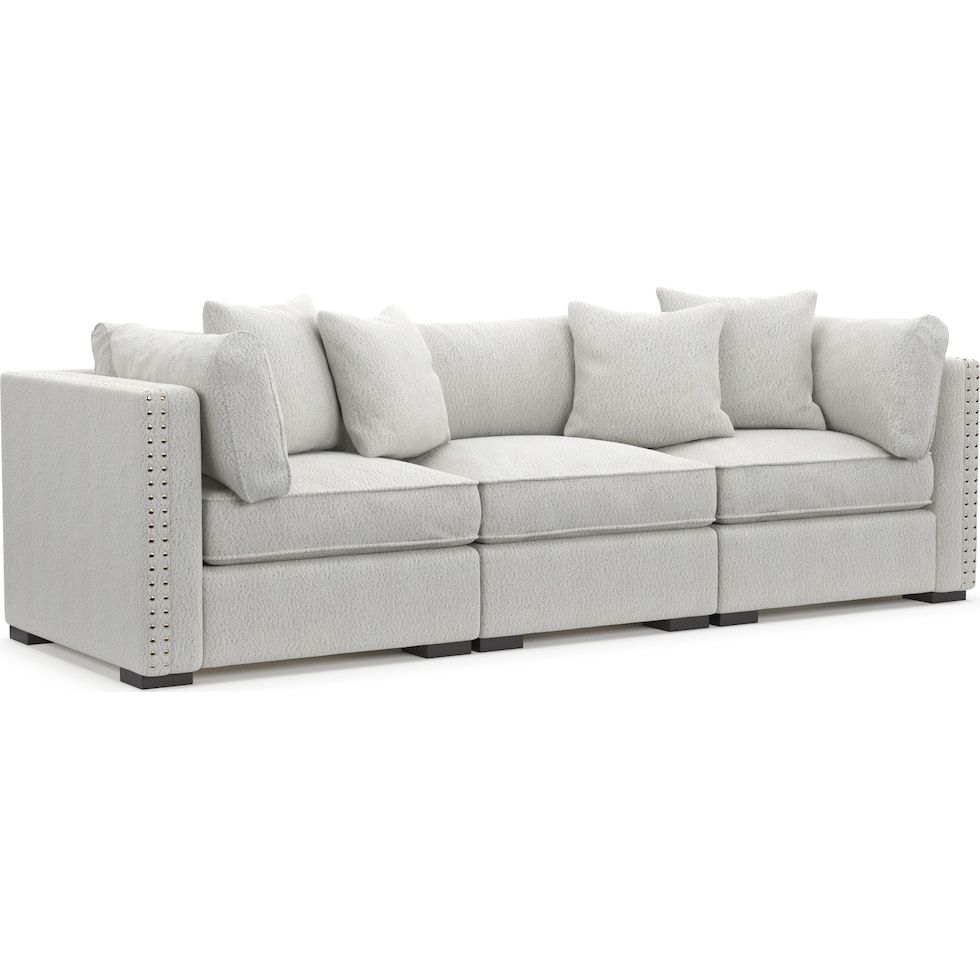 abington white sofa   