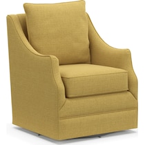 abington yellow swivel chair   