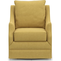 abington yellow swivel chair   