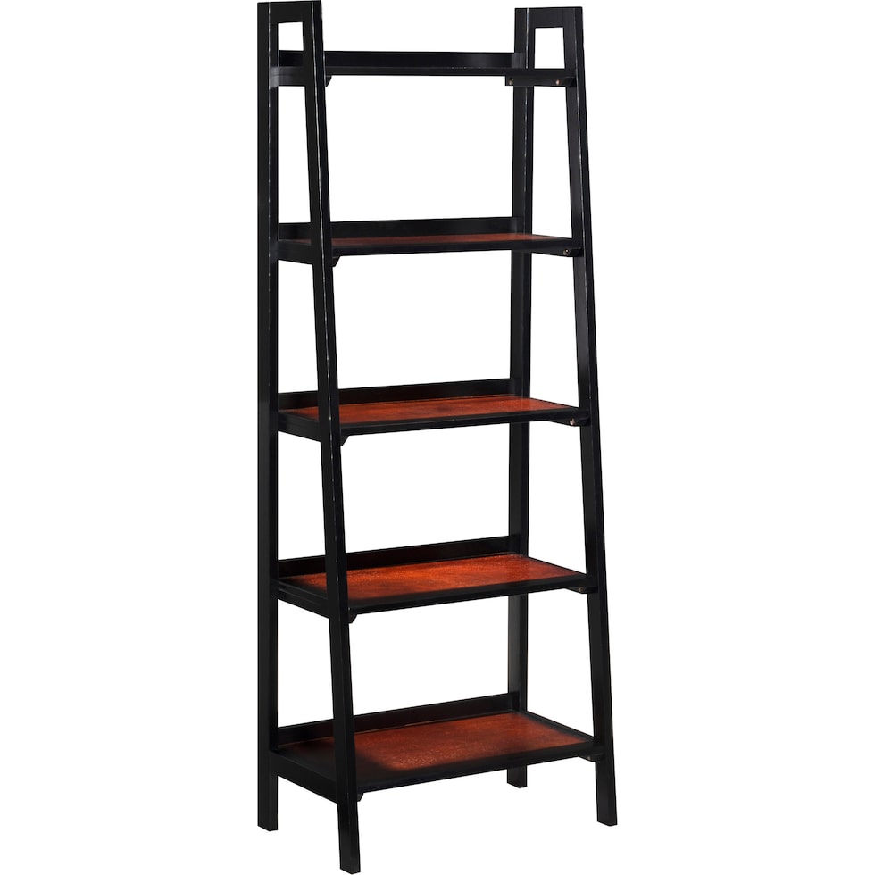 abner black bookcase   