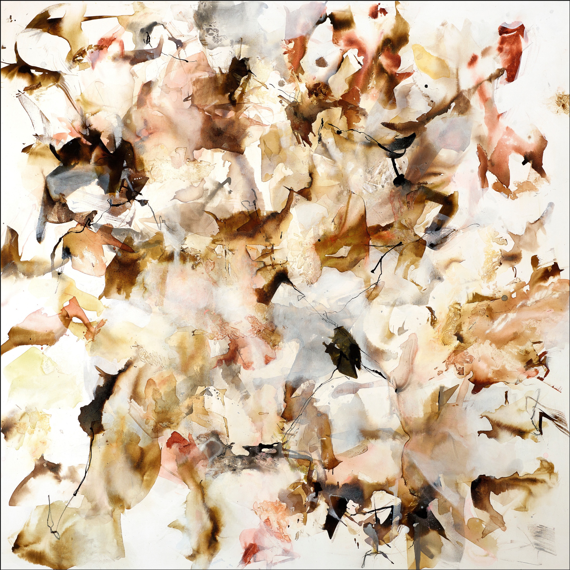 Abstract Garden 47” x 47” Wall Art Value City Furniture