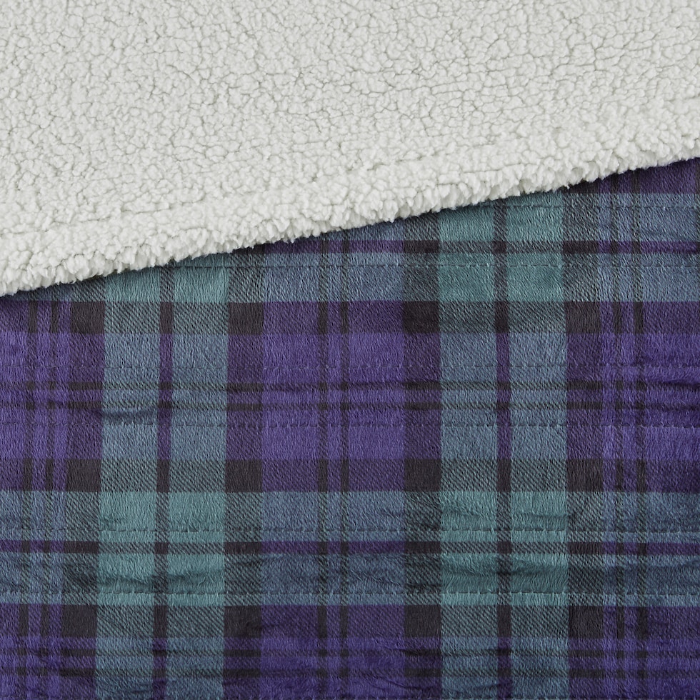acadia blue blanket   