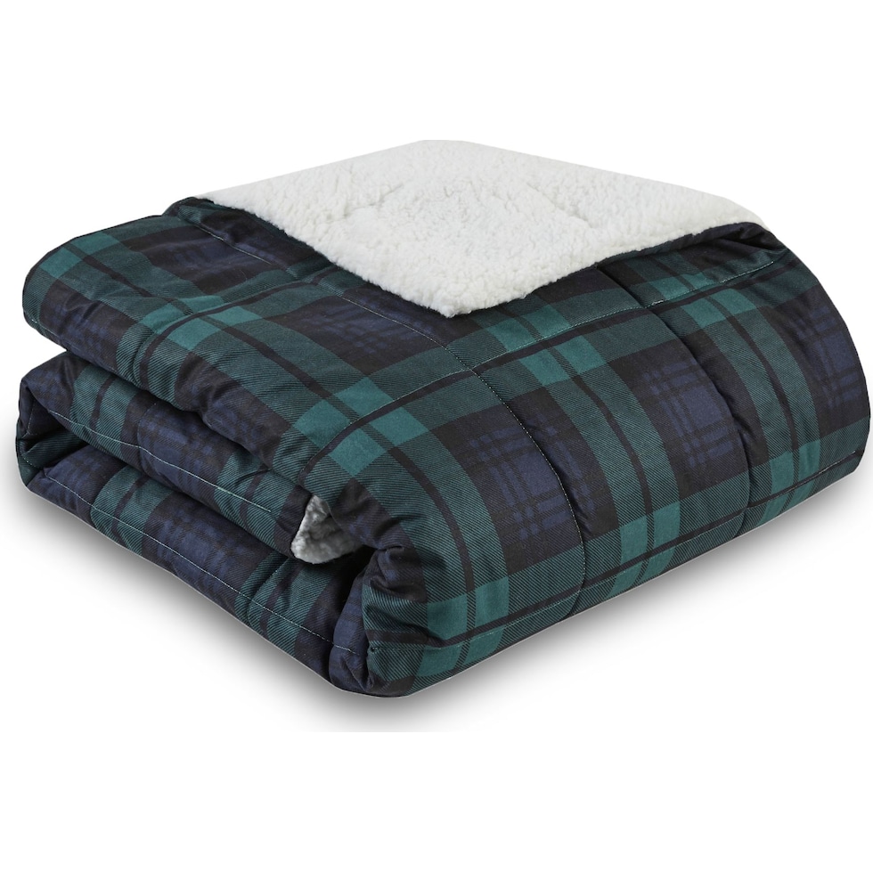 acadia blue blanket   