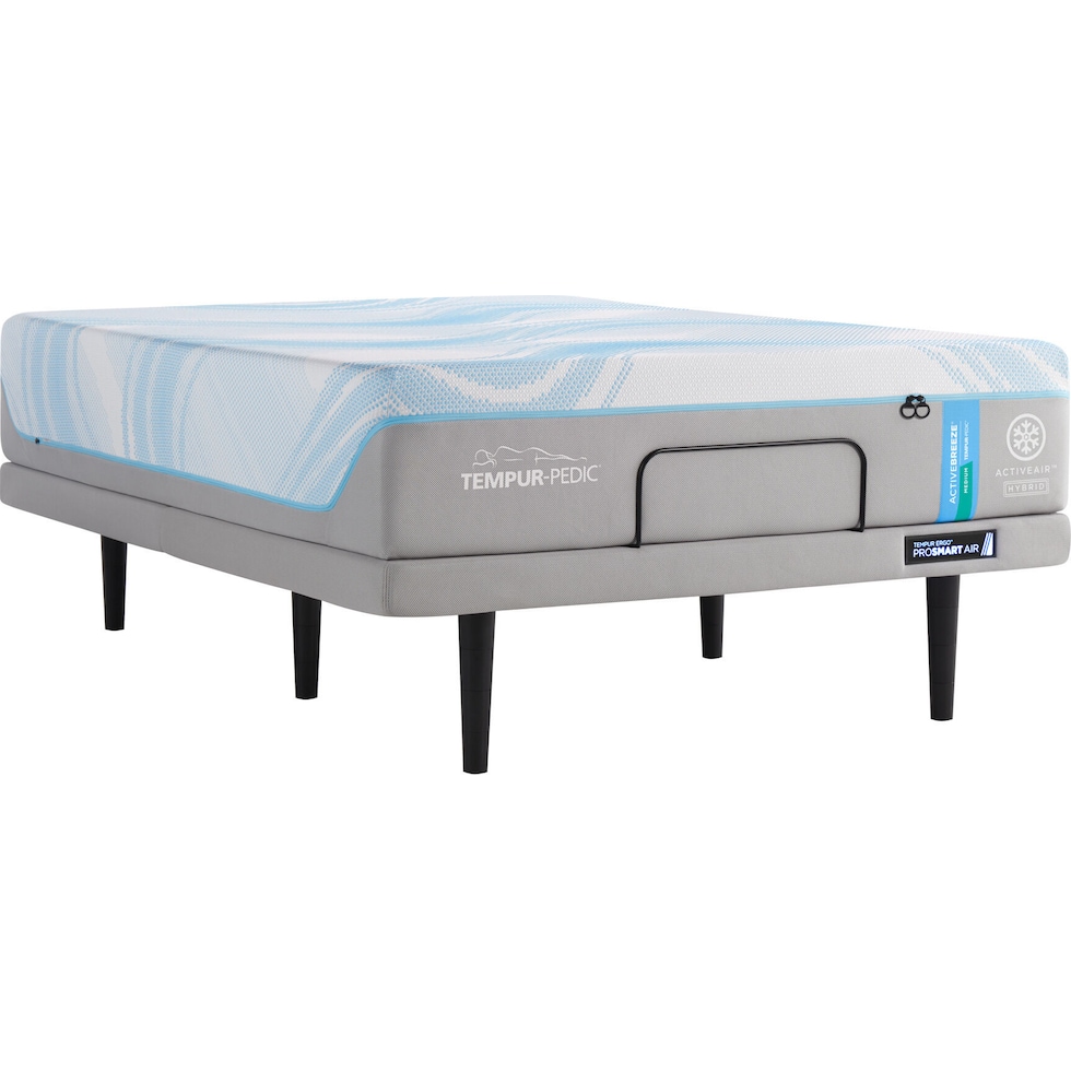 activebreeze white king mattress foundation set   