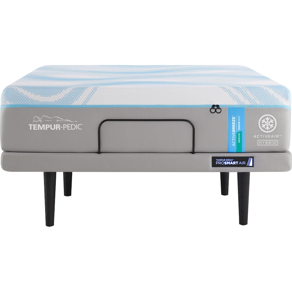 activebreeze white king mattress foundation set   