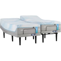 activebreeze white split california king mattress foundation set   
