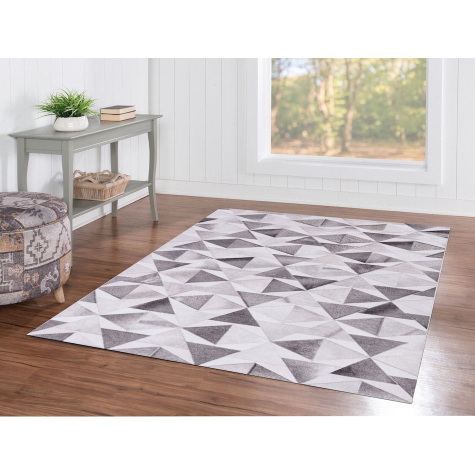 acute gray area rug  x    