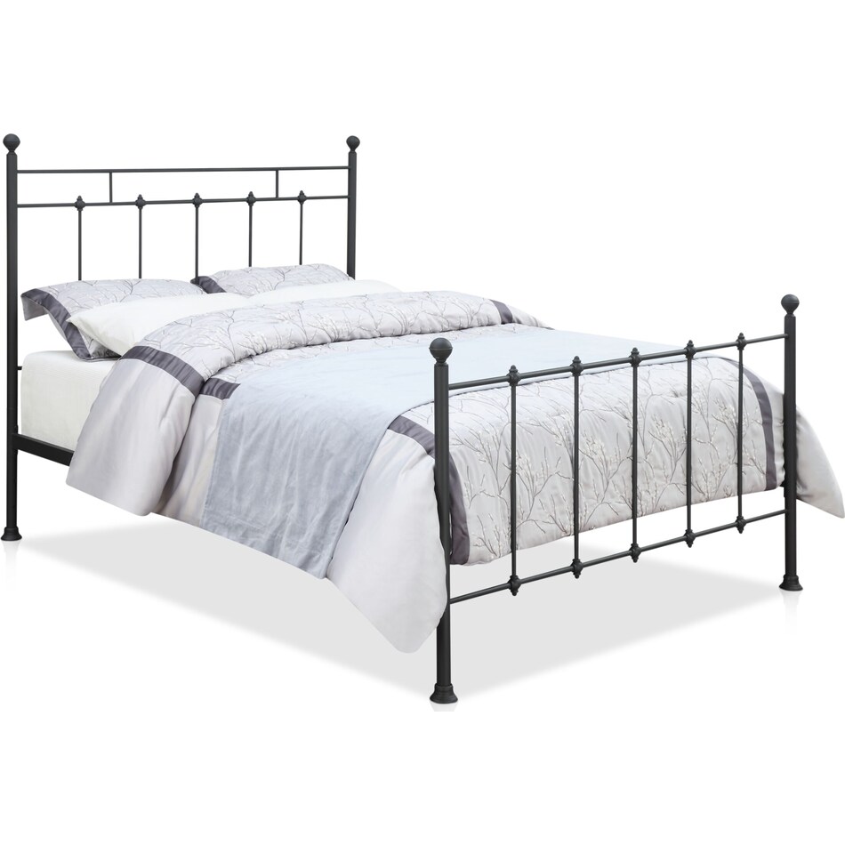 ada black queen bed   