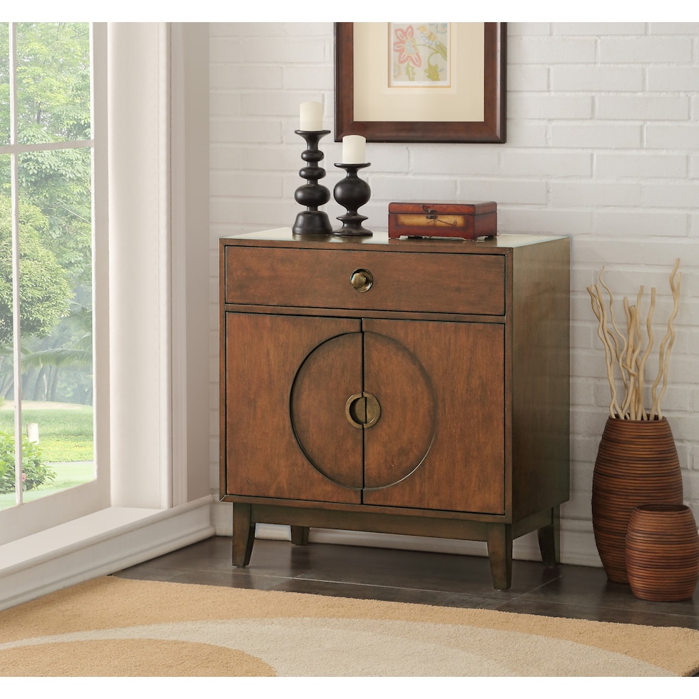 adah dark brown nightstand   