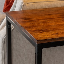 adam black end table   