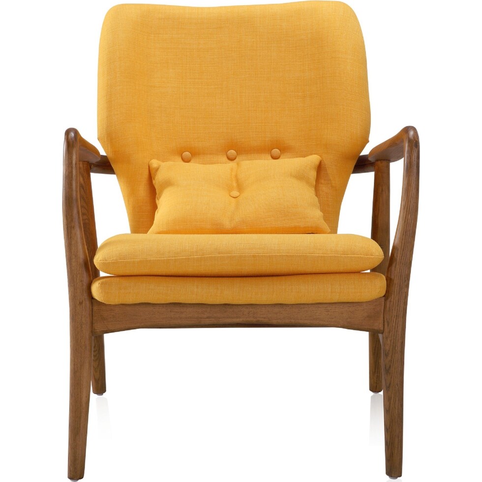 adams gold accent chair   