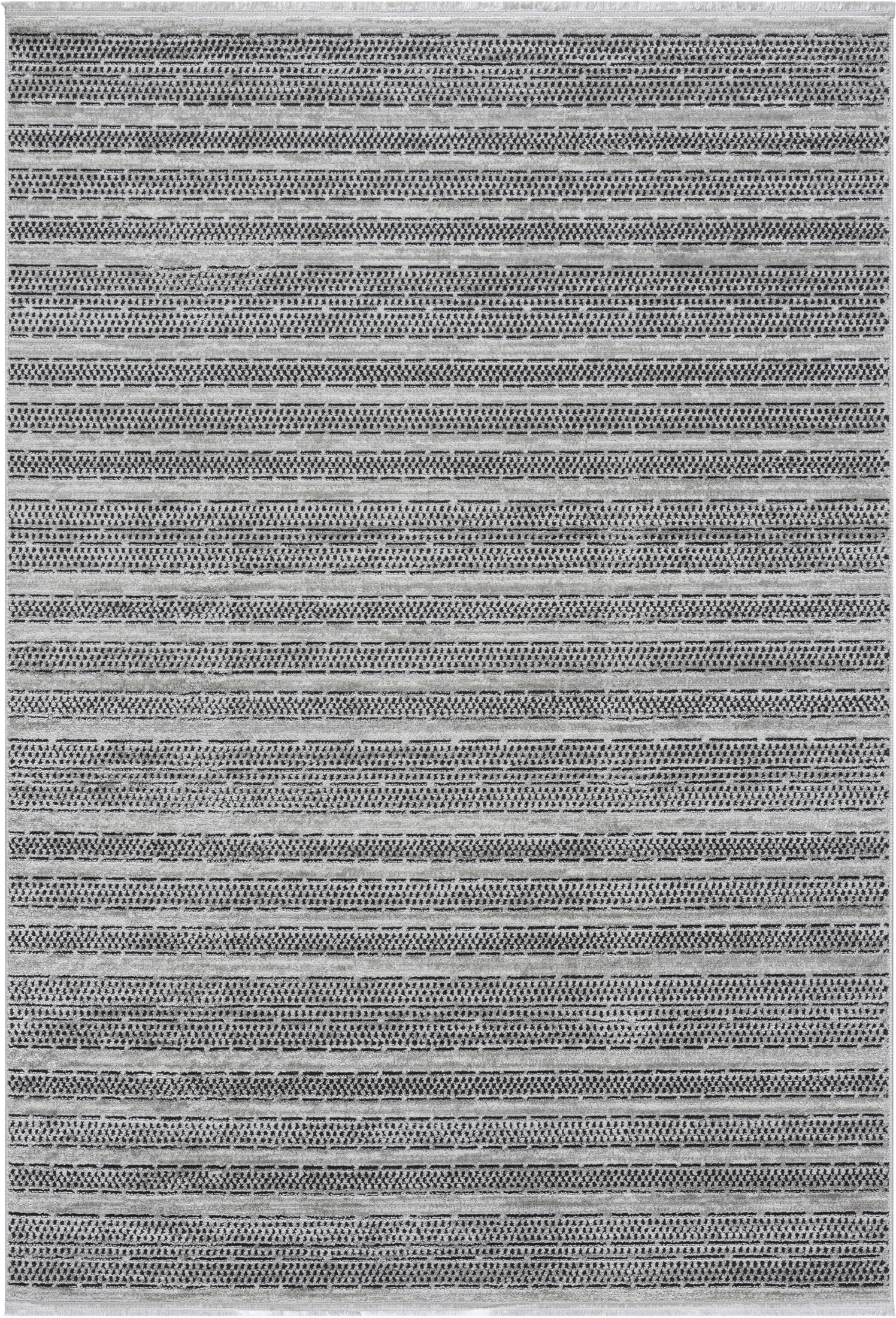 Adana 5' x 8' Area Rug - Black, Gray and Tan | Value City Furniture