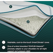 adapt  white bed pillow   