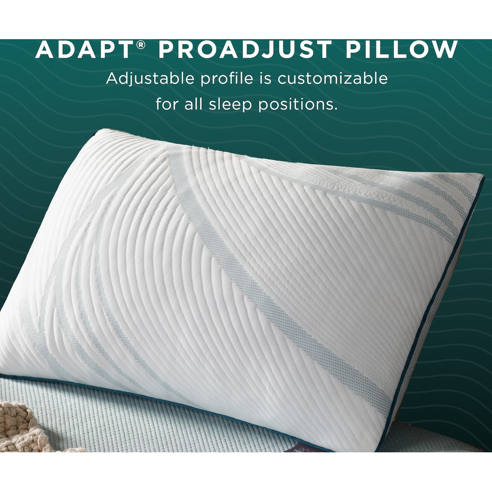 adapt  white bed pillow   