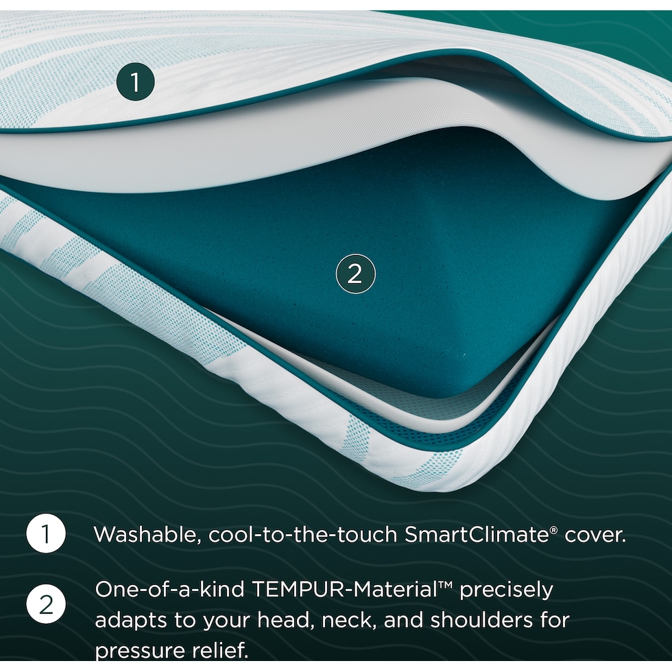 adapt  white bed pillow   