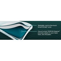 adapt  white bed pillow   
