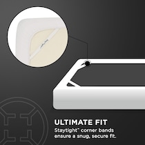 adapt  white queen mattress protector   