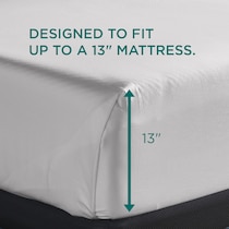 adapt  white split king sheet set   