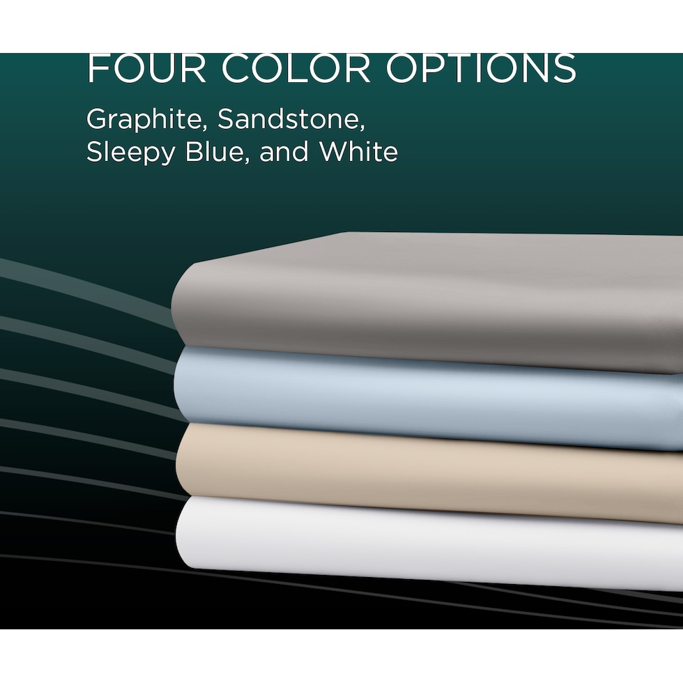 adapt  white split king sheet set   