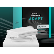 adapt  white split king sheet set   