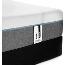 adapt white california king mattress split low profile foundation set   