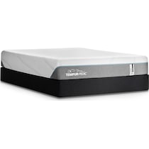 adapt white queen mattress low profile foundation set   