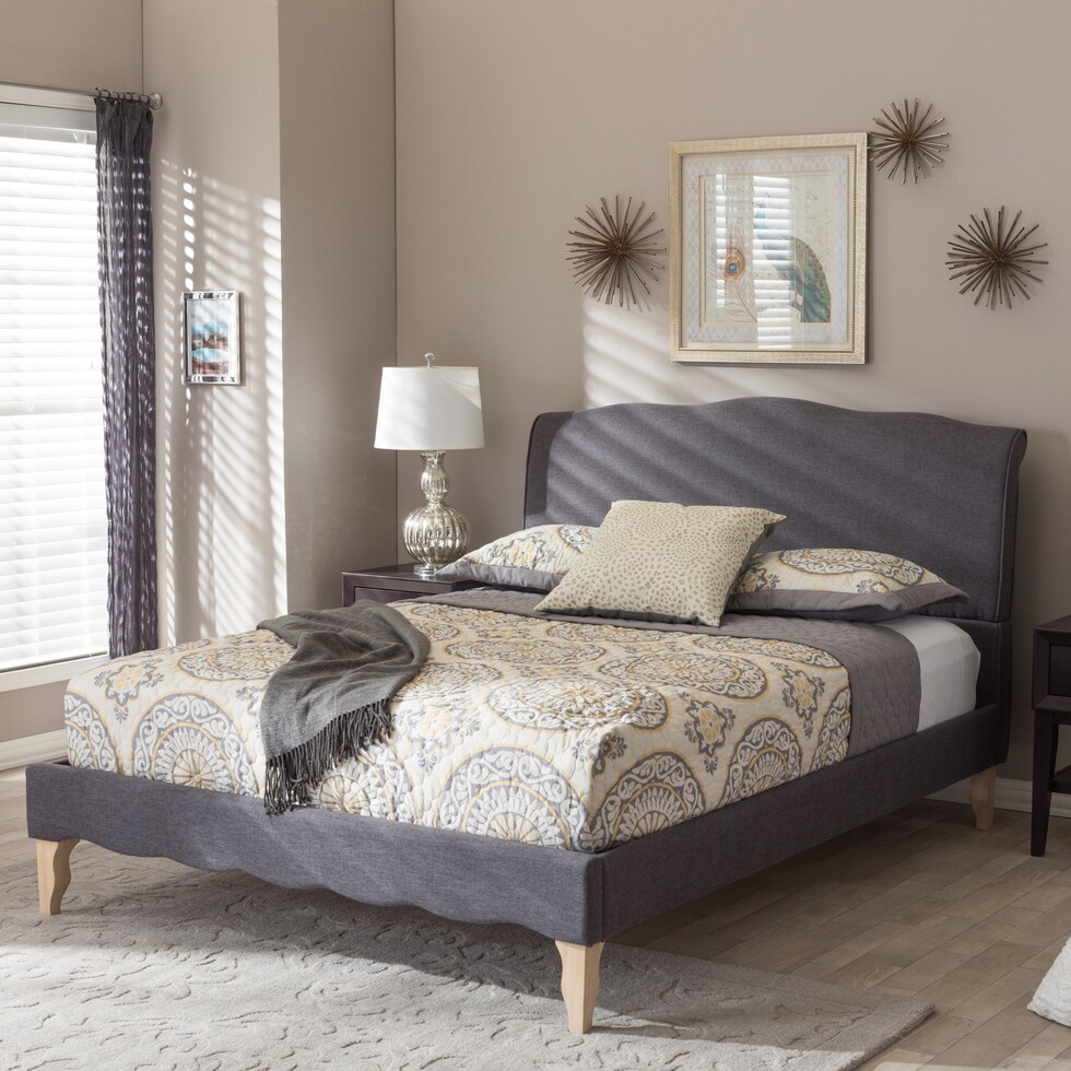 adara gray queen bed   