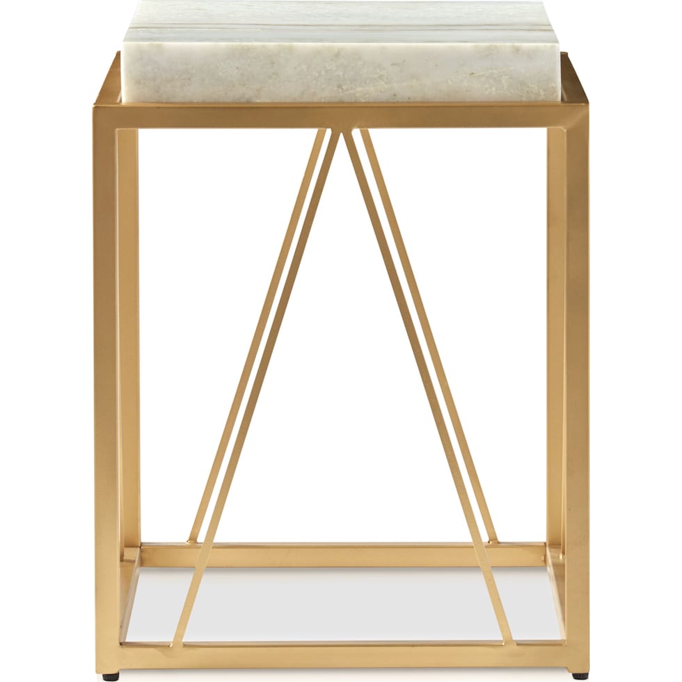 adele gold accent table   