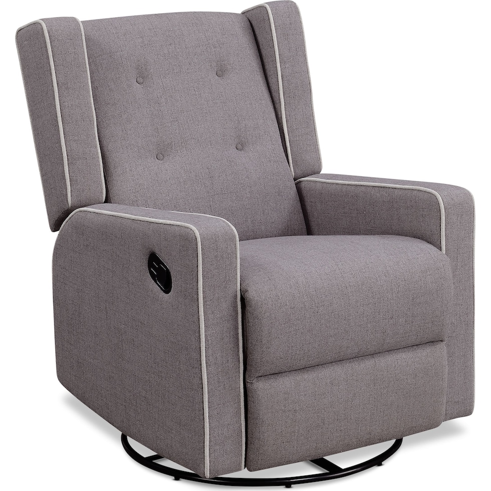 adeline gray manual recliner   