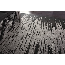 adella black area rug  x    