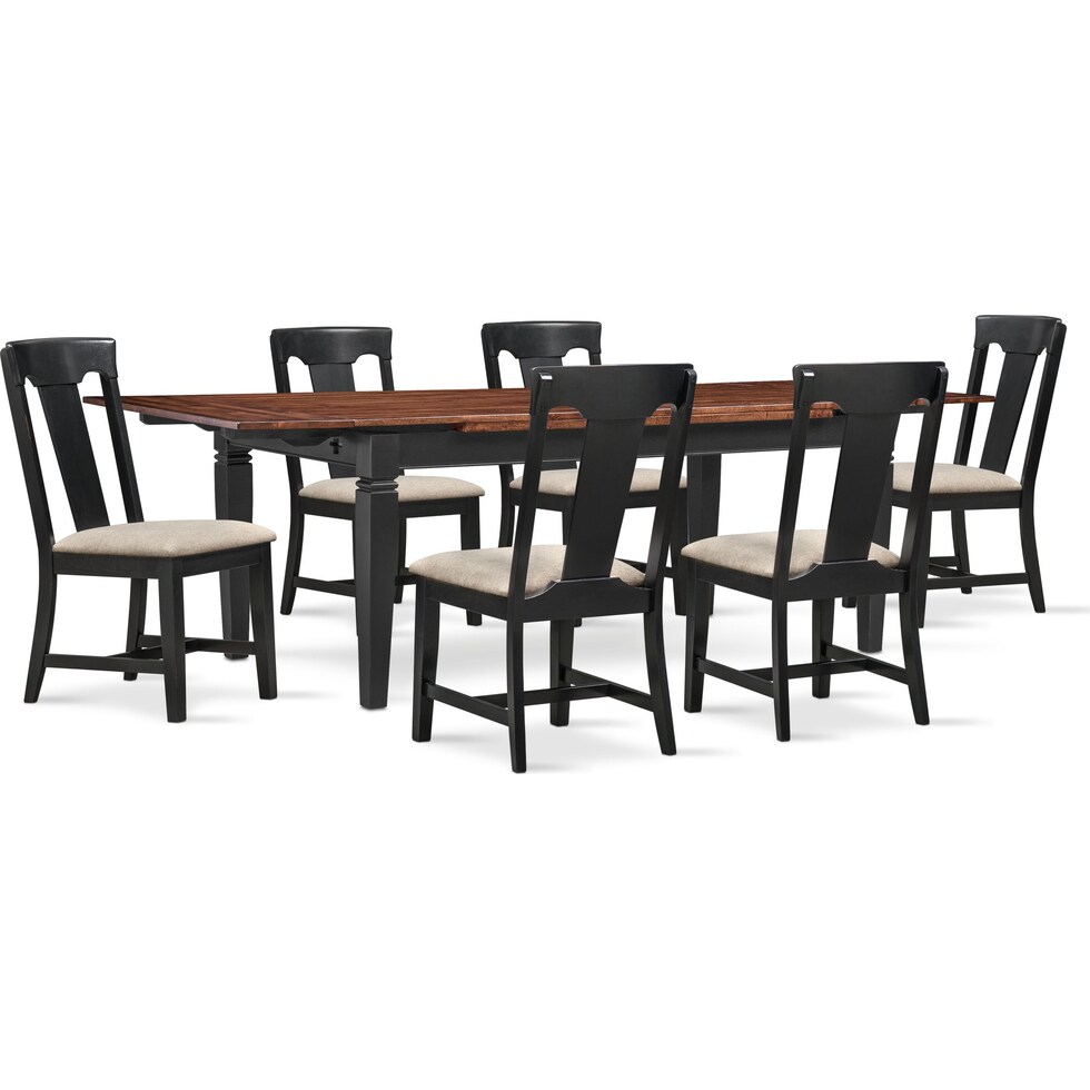 adler black  pc dining room   