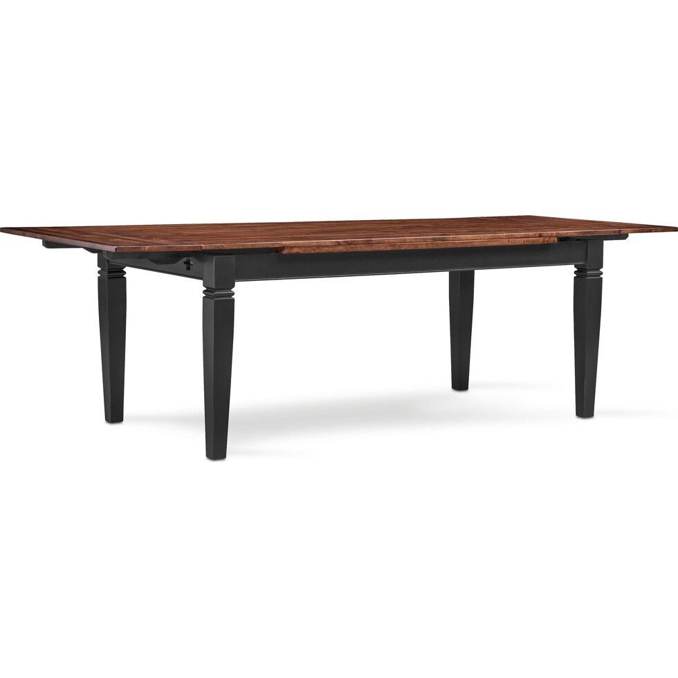 adler black dining table   